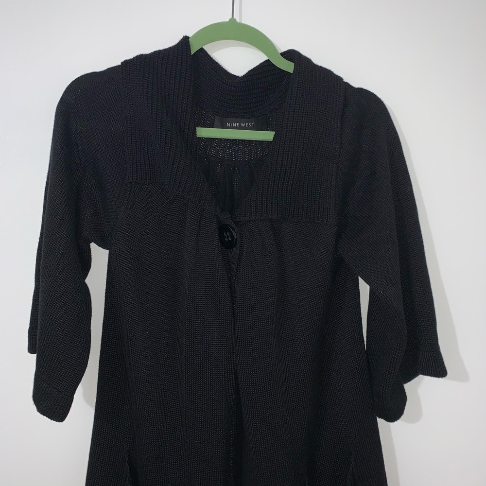 Nine West Cardigan w/ Button & Front Pockets